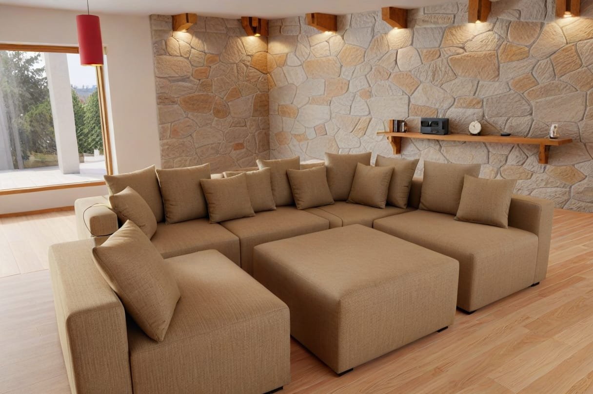 Kanapa złożona w funkcję spania - Sunrise